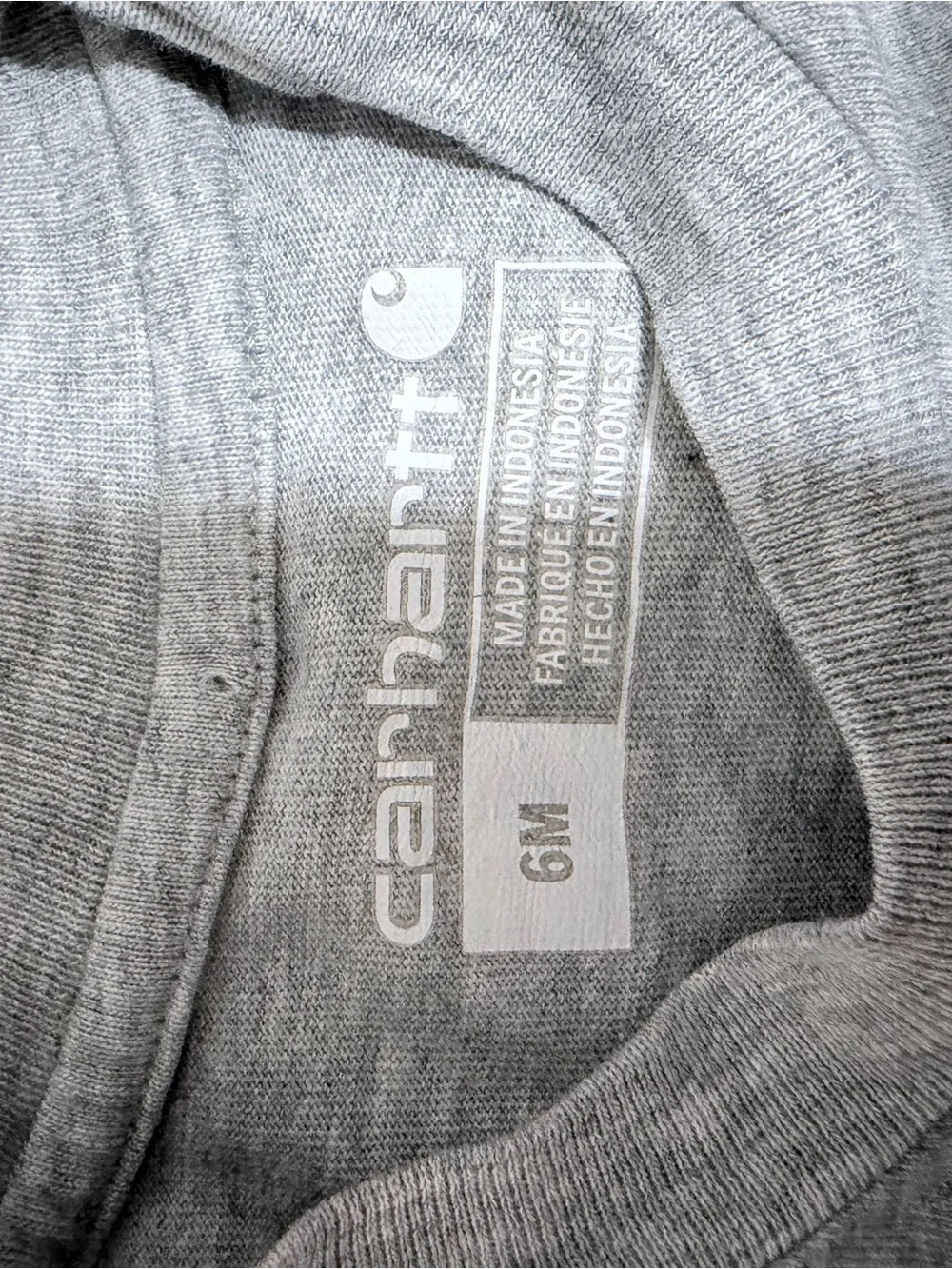 Carhartt Light Heather Gray Infant Crew Tee